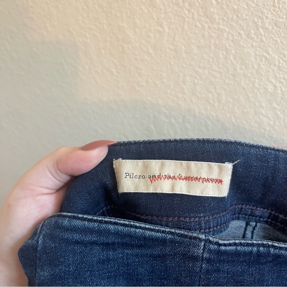 Anthropologie Pilcro and the Letterpress Skinny Button Fly Jean Womens Size 28 - Picture 10 of 13